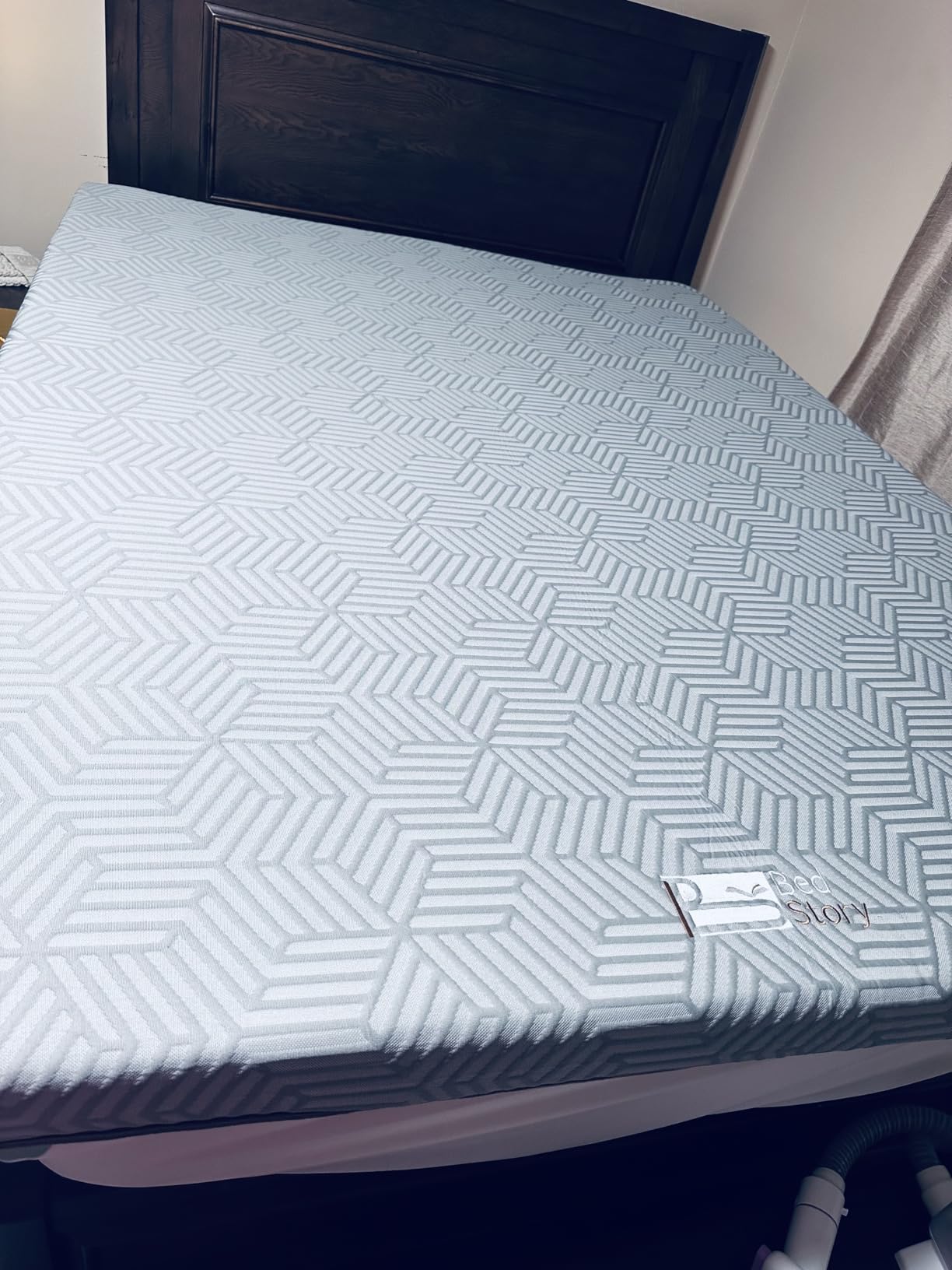 BedStory Firm Mattress Topper King - 3 Inch High Density Memory Foam Mattress Topper - Advanced Support for Back Pain Relief - Breathable Washable Cover, CertiPUR-US Certified customer photo 1