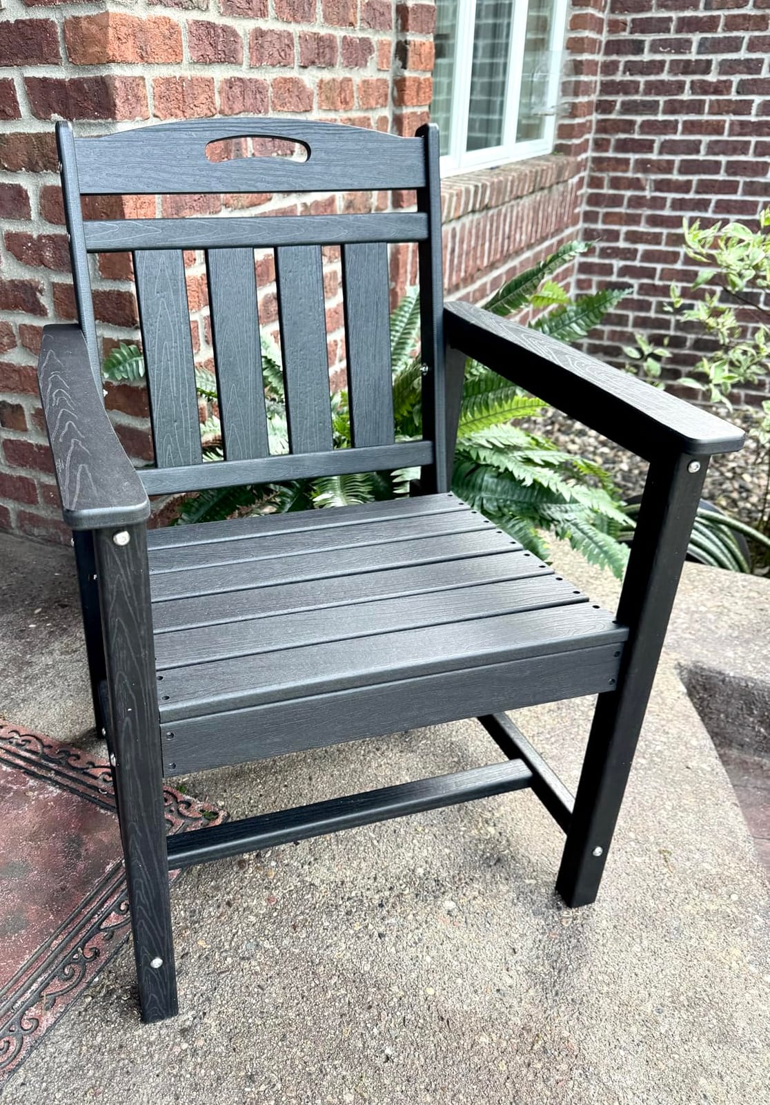 HDPE Outdoor Patio Dining Table & 6 Chairs Set, 2