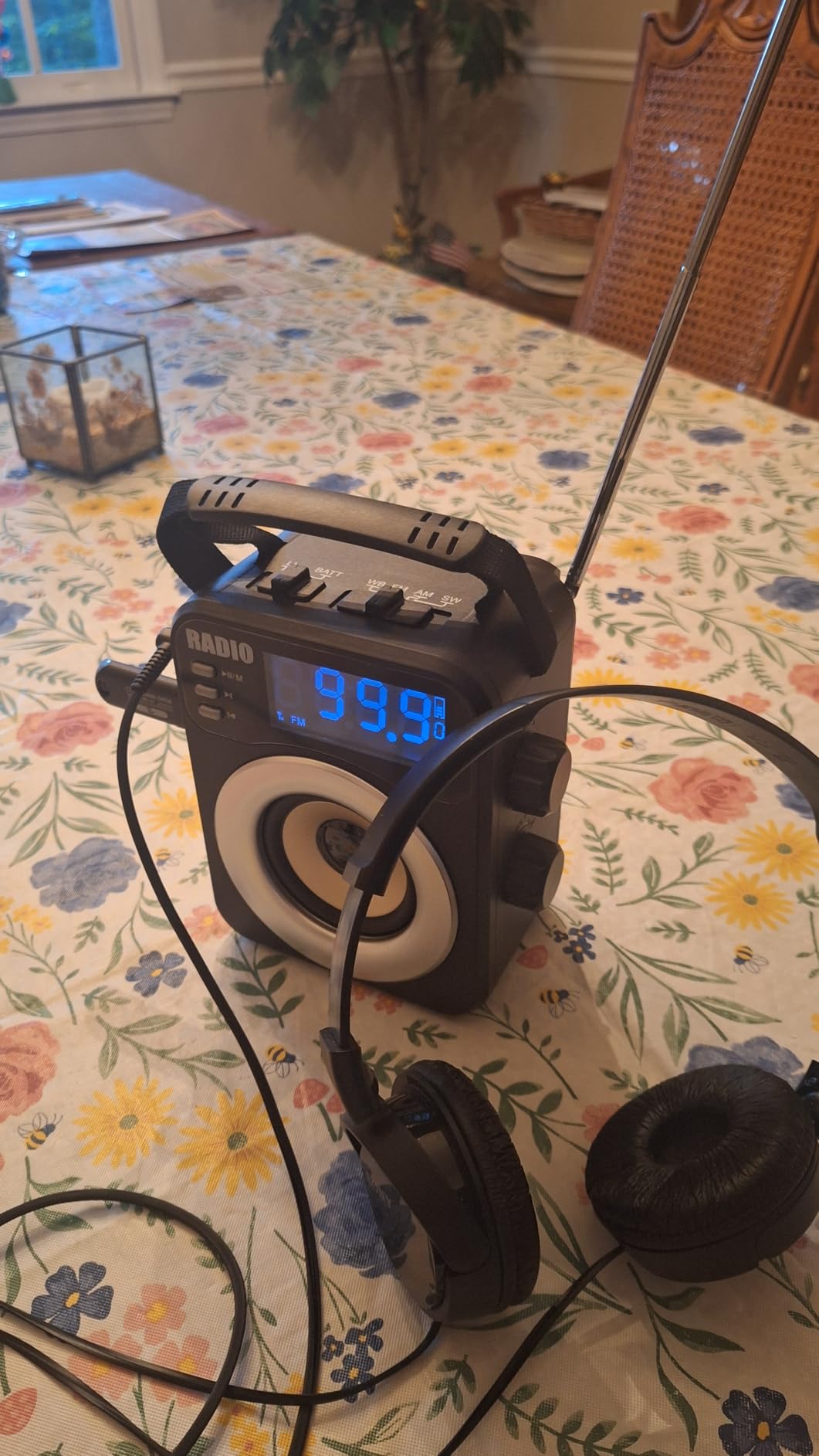 Portable AM/FM/WB/SW Radio, 4000mAh Rechargeable & 3×D Cell Battery Powered customer photo 2