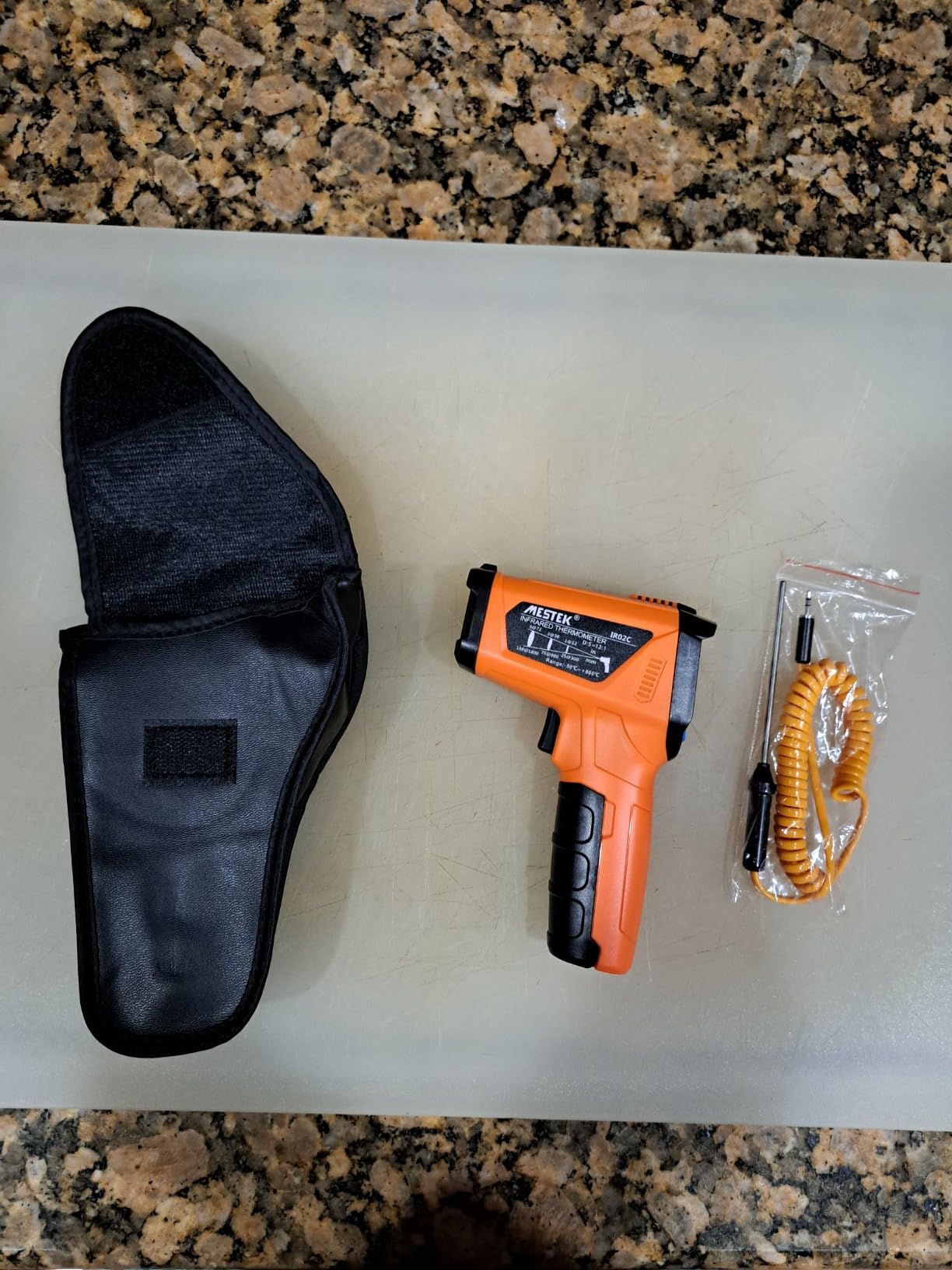 Infrared Thermometer Temperature Gun,-40℉~2912℉ Pyrometer, 50:1 High Temp Thermometer with Thermocouple Probe, Non-Contact Digital IR Laser Thermometer for Industrial HVAC Forge Metal customer photo 2