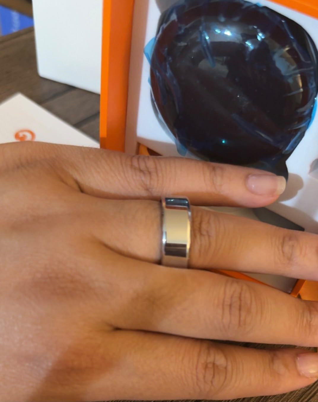 Smart Ring for Women Men,Fitness Tracker Ring,Heart Rate,Blood Oxygen,Step Tracker,Sleep Tracker,Meditation Assistance,No Subscription Fee,IP68 Waterproof,2026 New Holiday Gifts (Silver 8) customer photo 2