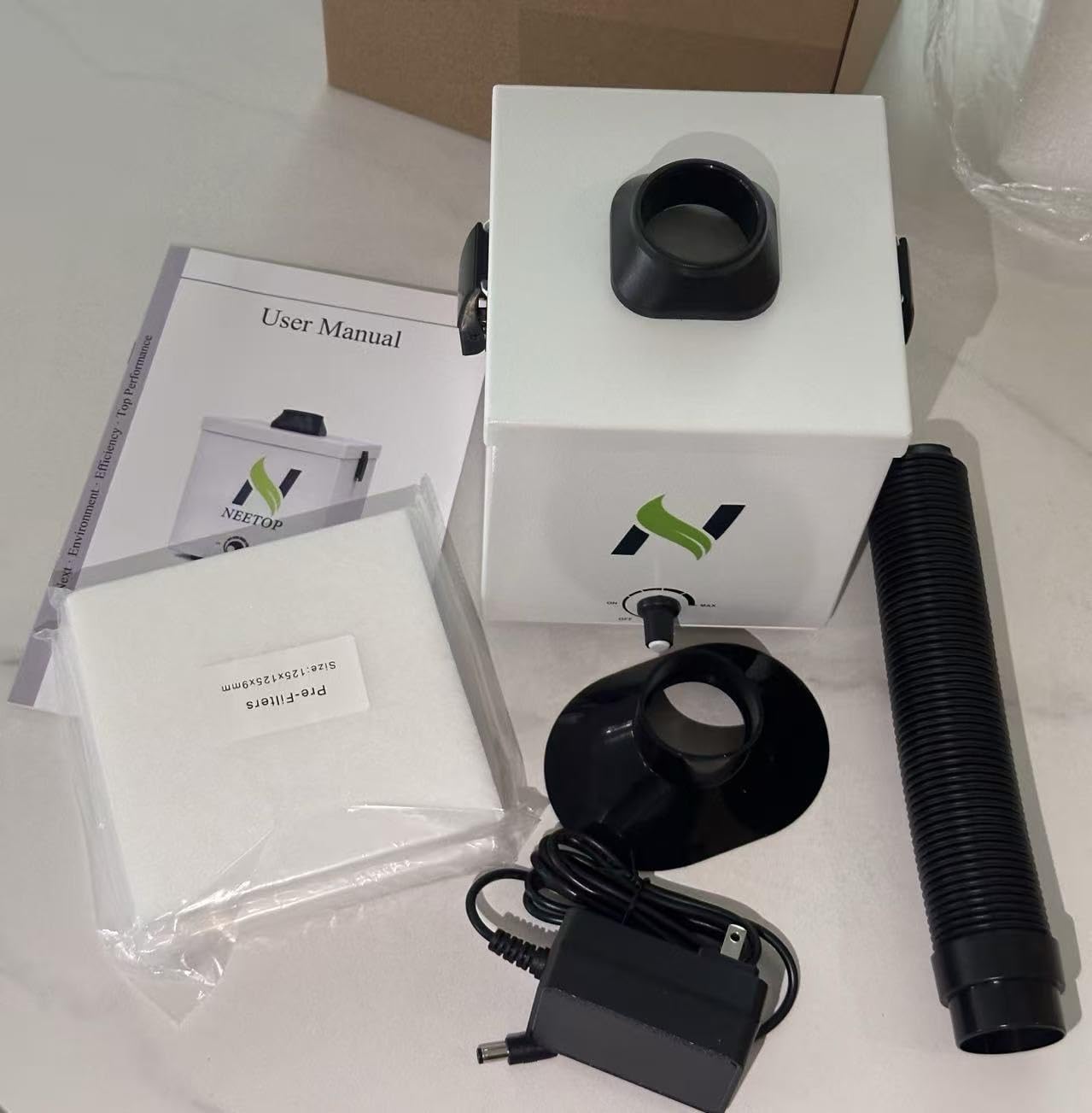 NT-P1 Solder Fume Extractor, 150CFM, H13 HEPA Carbon Dust Odors Filtration customer photo 1