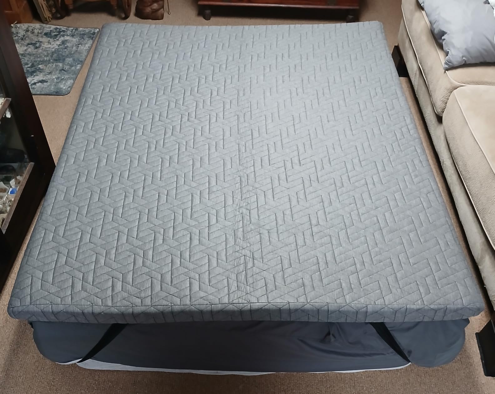 Sleepmax Extra Firm Memory Foam Mattress Topper 3 Inch Queen Size customer photo 2