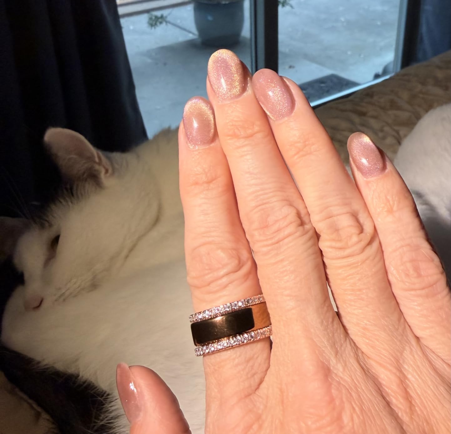 Oura Ring 5 Smart Wearable - Black - Size 9 - Fitness & Sleep Tracker customer photo 2