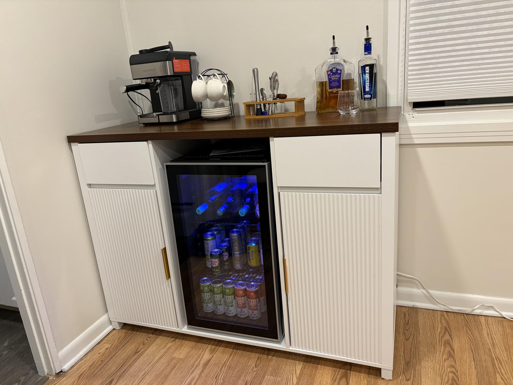 Antarctic Star Wine Cooler Beverage Refrigerator Mini Fridge 1.3 cu.ft customer photo 2