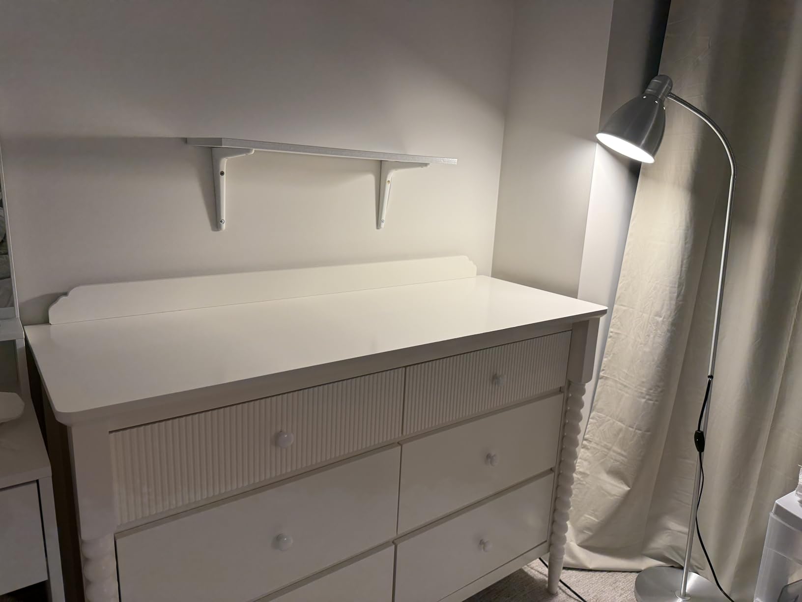 JOINICE White Nursery Dresser with Changing Table, 4 Drawers for Storage customer photo 2