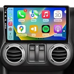 Android 4Core 64G Upgrade Car Radio Stereo for Jeep Wrangler JK 2007-2018 Compass Grand Cherokee Dodge Ram CarPlay & Android Auto Head Unit, 10