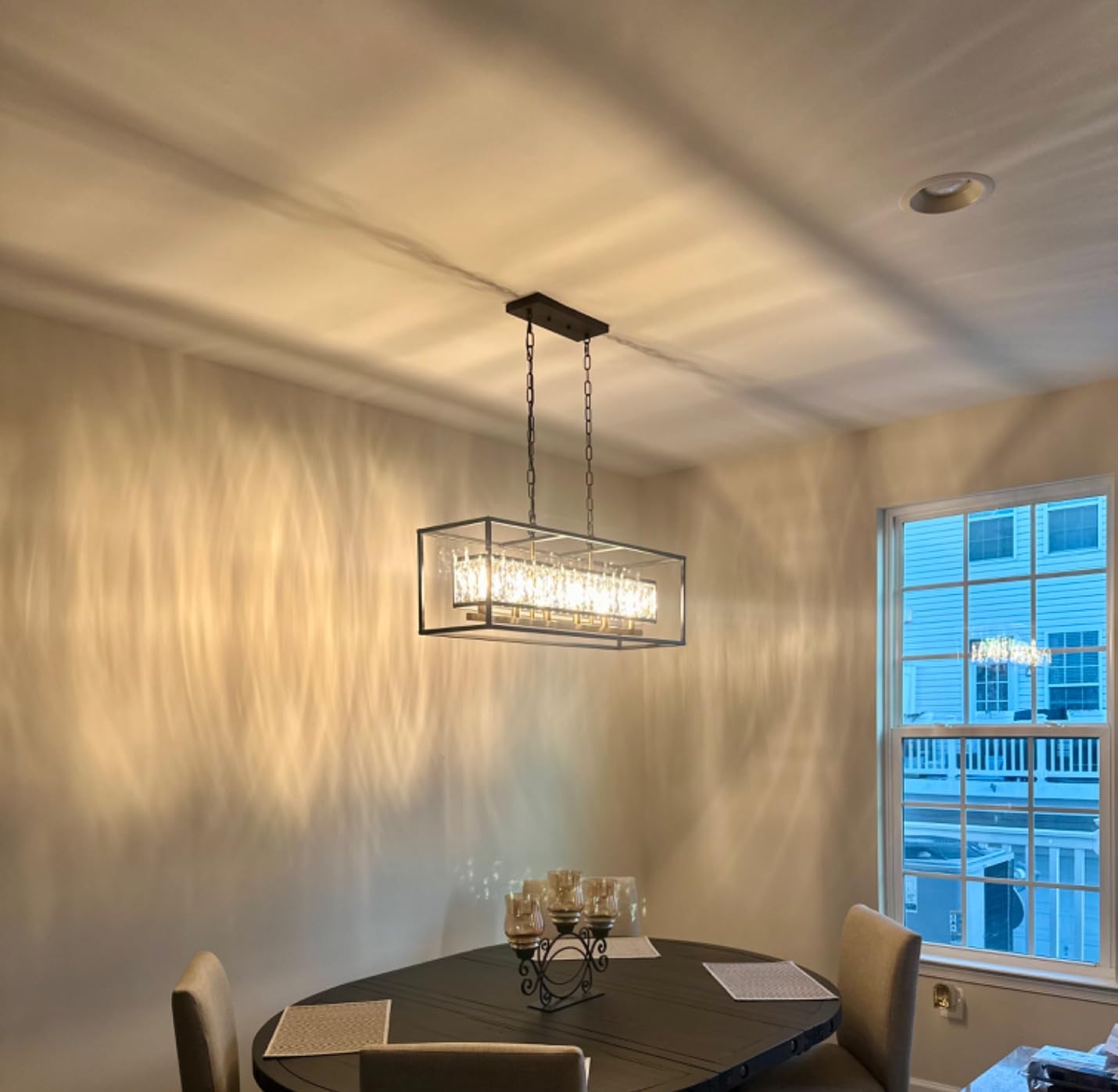 Vezzio Black Crystal Chandelier for Entryway Foyer High Ceiling customer photo 1