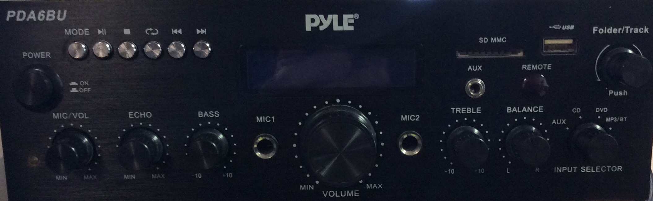 Wireless Bluetooth Home Stereo Amplifier - Multi-Channel 200W Power Amplifier Home Audio Receiver System w/Optical/Phono/Coaxial, FM Radio, USB/SD,AUX,RCA, Mic in - Antenna, Remote - Pyle PDA4BU customer photo 2