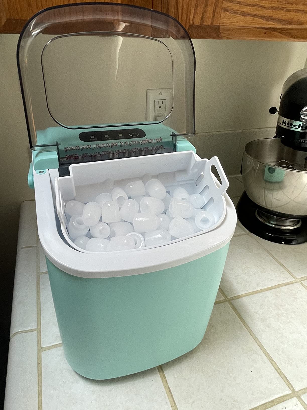 AGLUCKY Nugget Ice Maker Countertop with One-Touch Dispensing customer photo 2