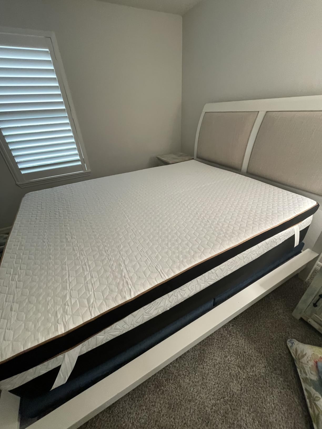 Extra Firm Queen Mattress Topper with Removable Bamboo Cover, 3 Inch Gel Memory Foam Cooling Bed Topper, Dual Firmness for Back Pain, Extra Hip/Shoulder/Lumbar Support customer photo 1