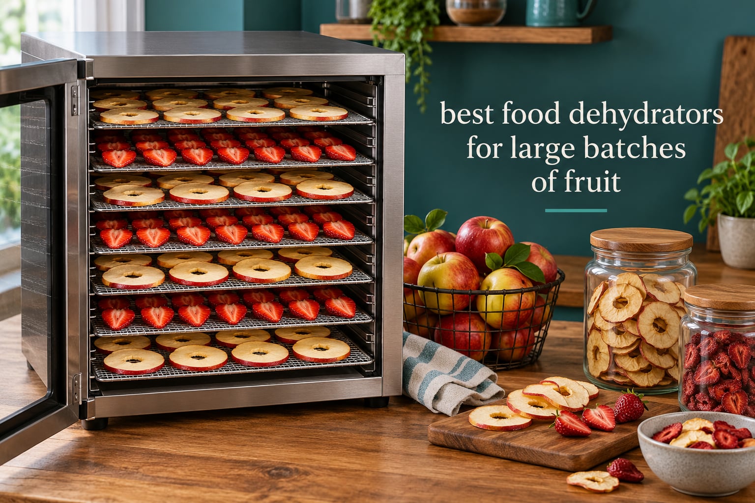 best food dehydrators for large batches of fruit