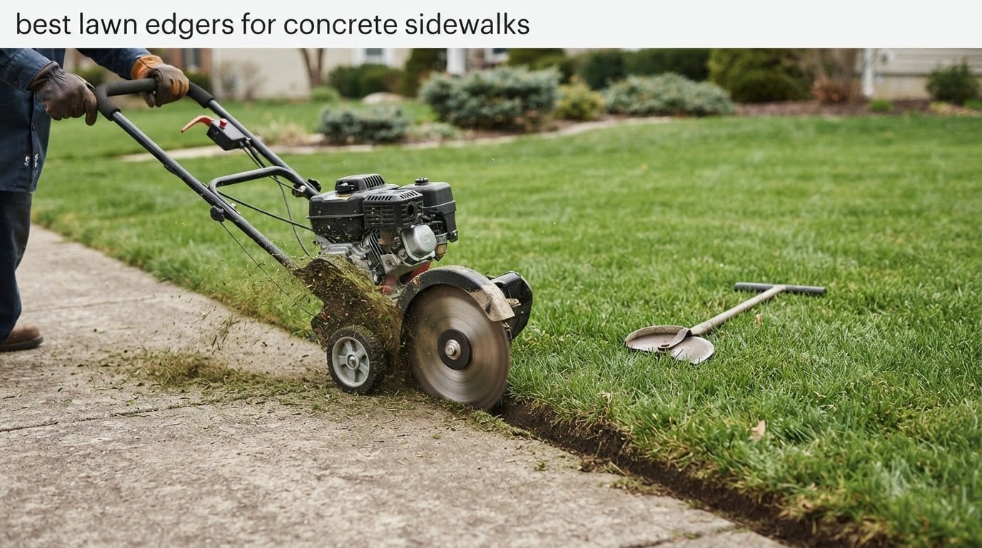 best lawn edgers for concrete sidewalks