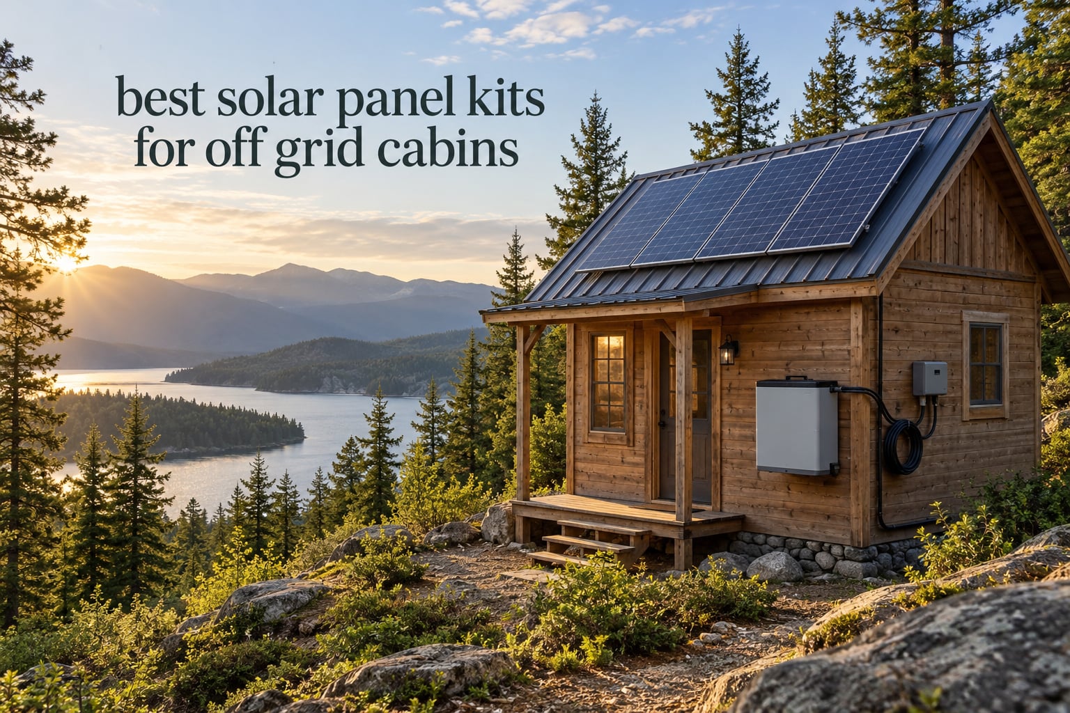 best solar panel kits for off grid cabins