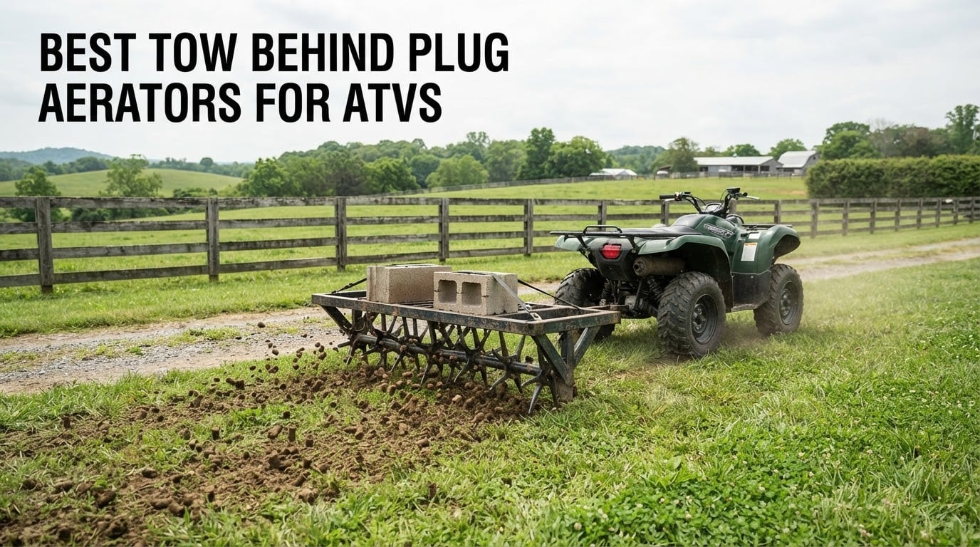 best tow behind plug aerators for atvs