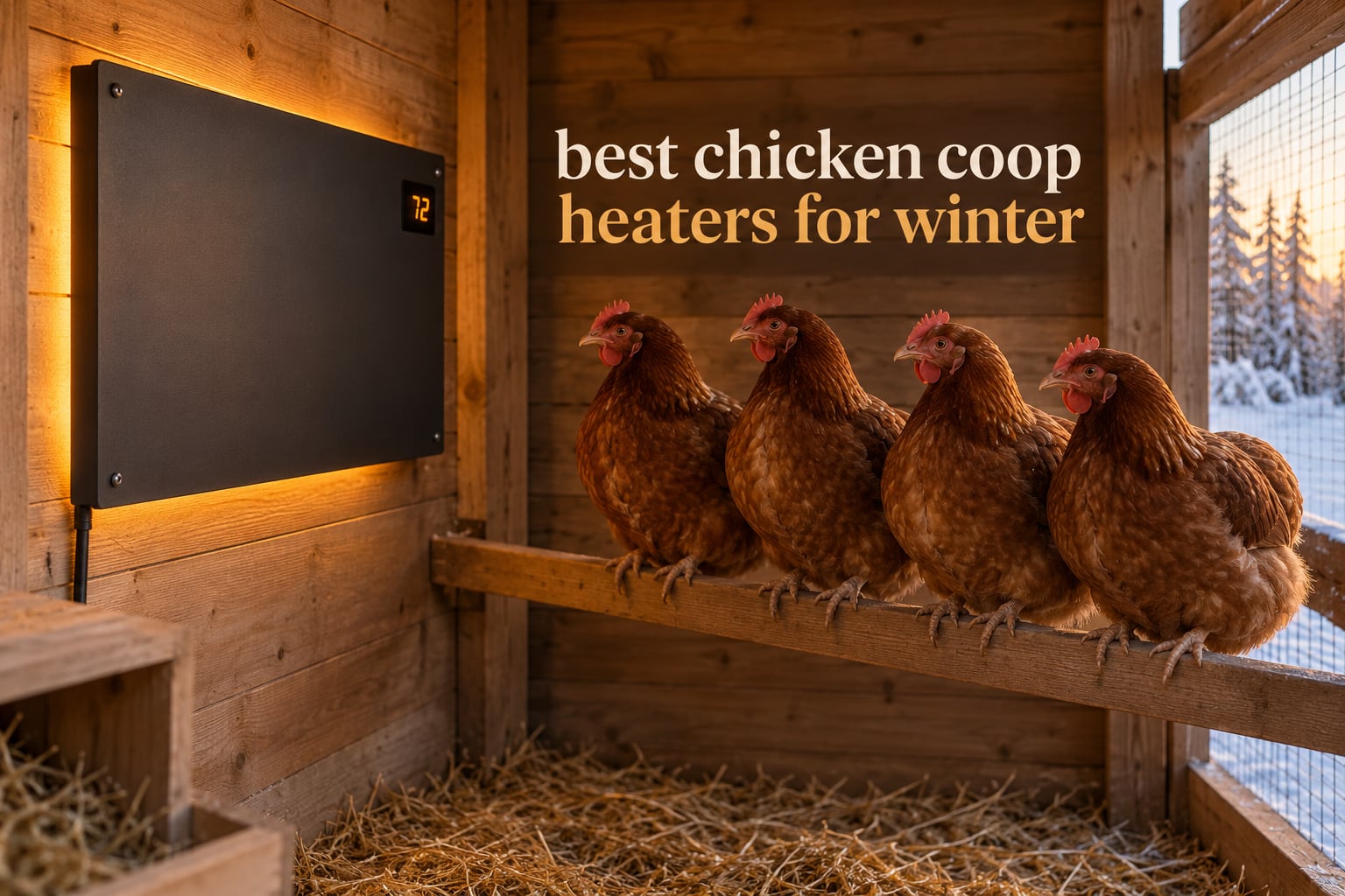 best chicken coop heaters for winter