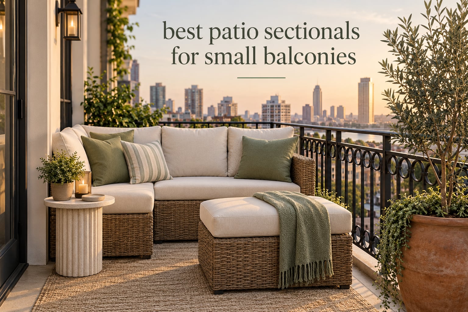 best patio sectionals for small balconies