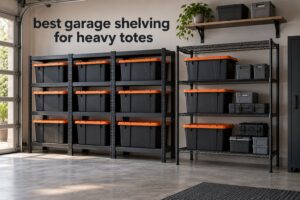 best garage shelving for heavy totes