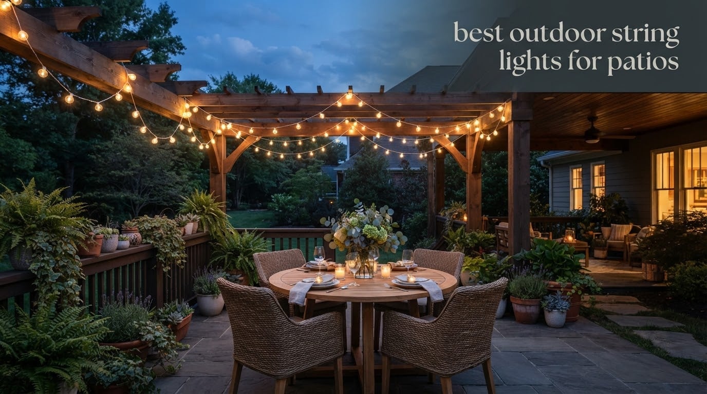 best outdoor string lights for patios