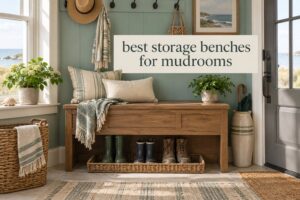 best storage benches for mudrooms