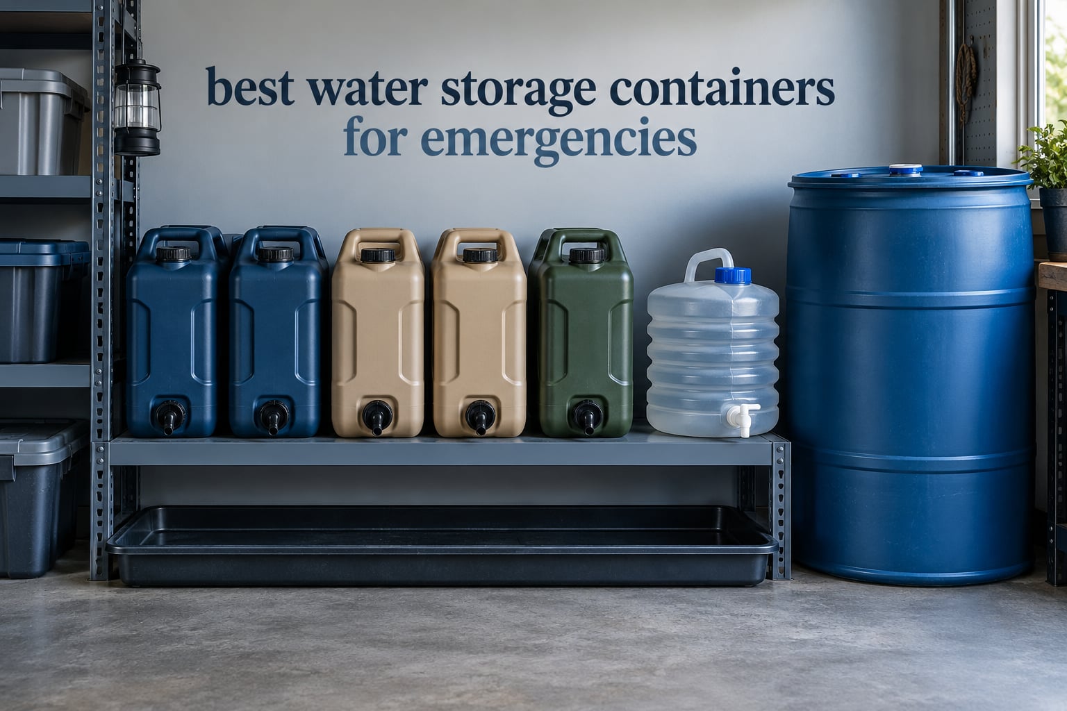 best water storage containers for emergencies