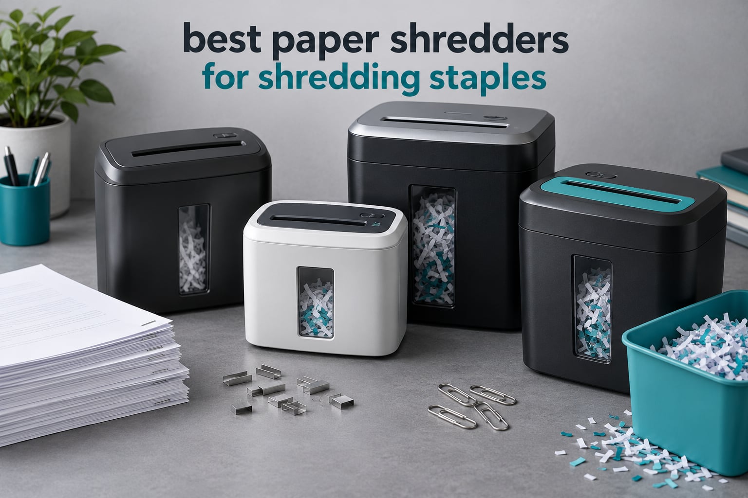 best paper shredders for shredding staples