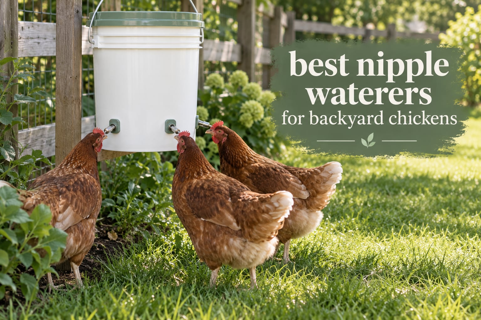 best nipple waterers for backyard chickens