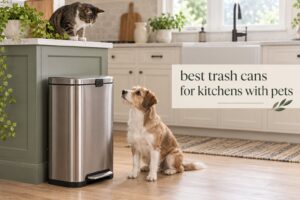best trash cans for kitchens with pets