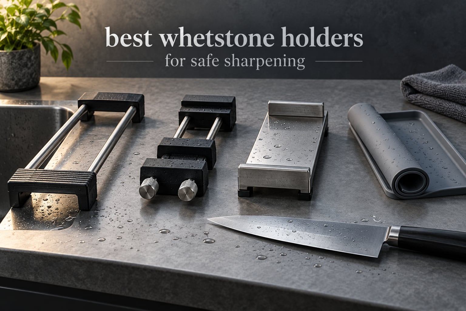best whetstone holders for safe sharpening
