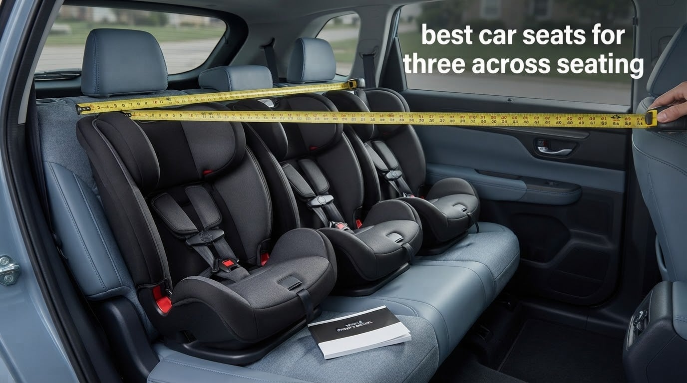 best car seats for three across seating