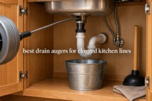 best drain augers for clogged kitchen lines