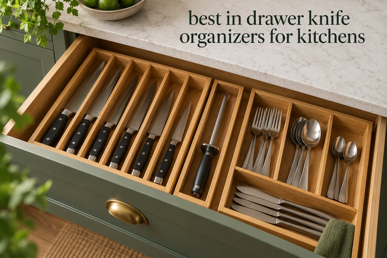 best in drawer knife organizers for kitchens