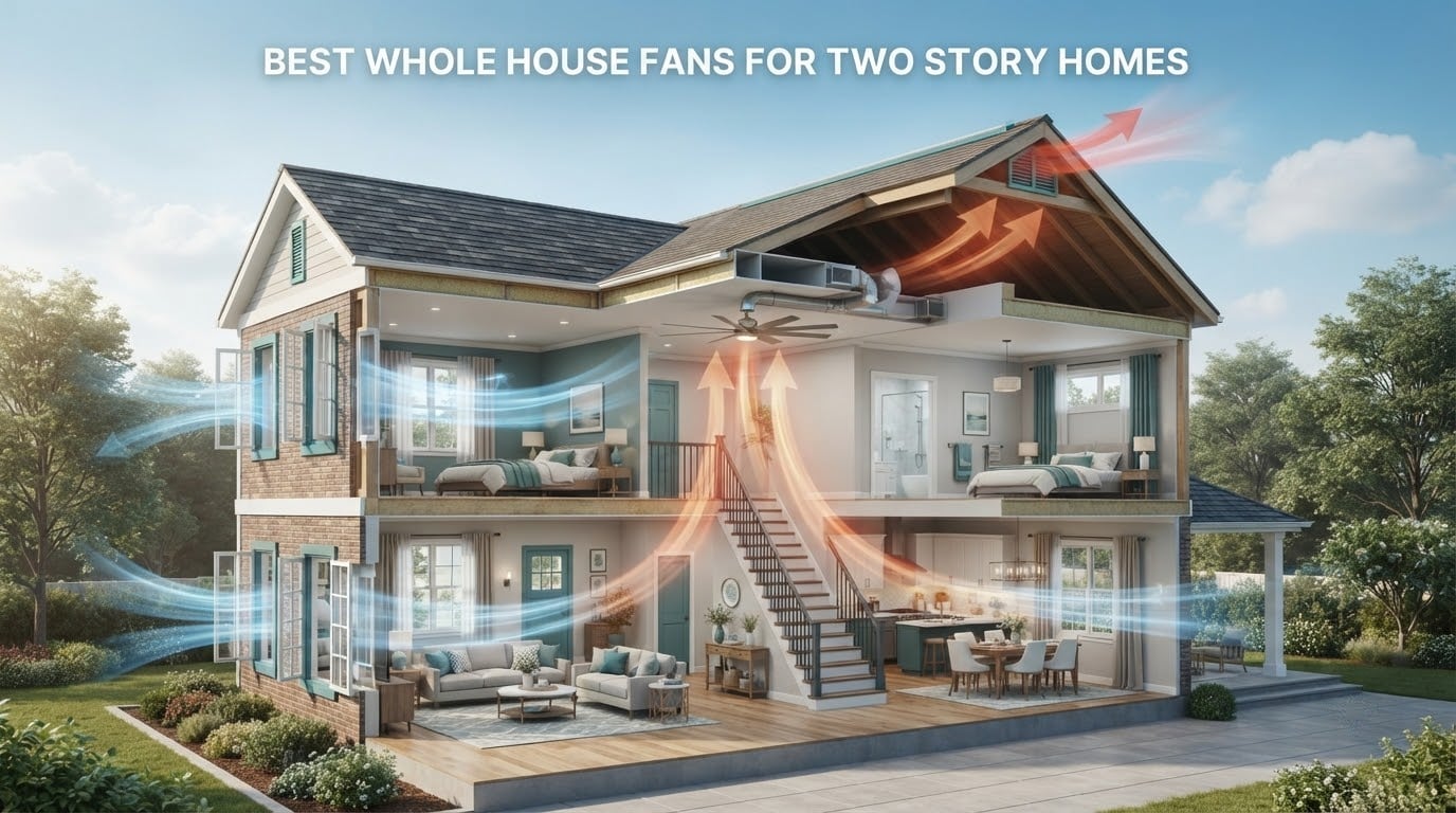 best whole house fans for two story homes