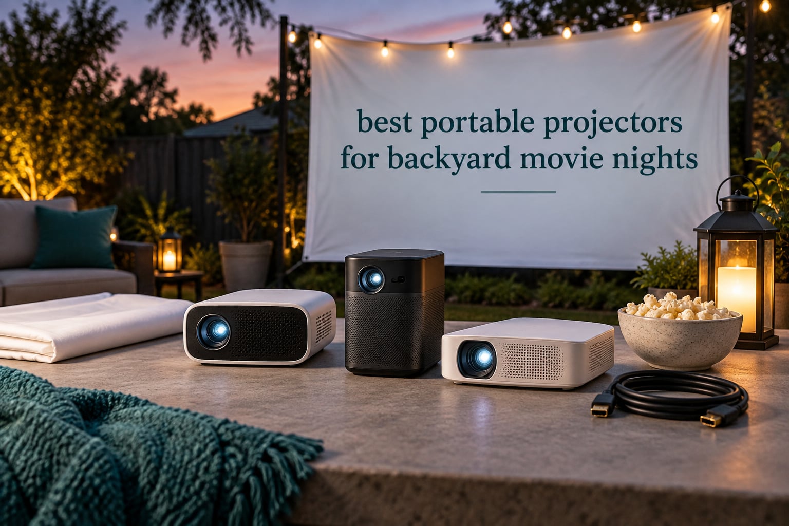 best portable projectors for backyard movie nights