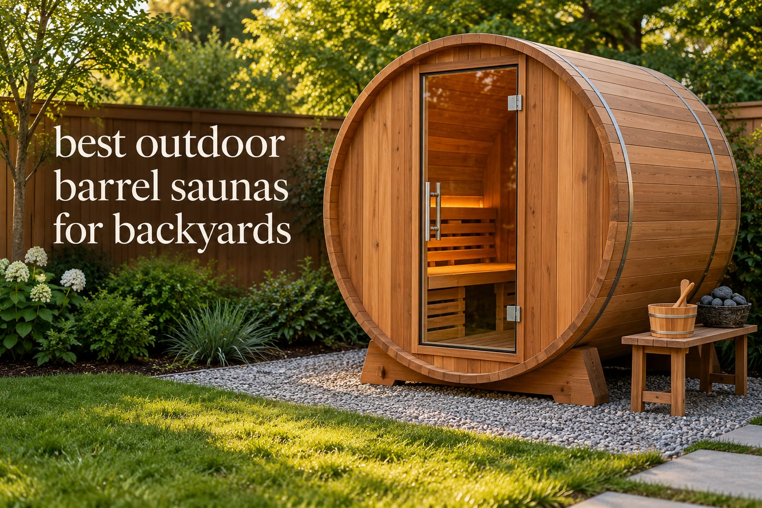 best outdoor barrel saunas for backyards