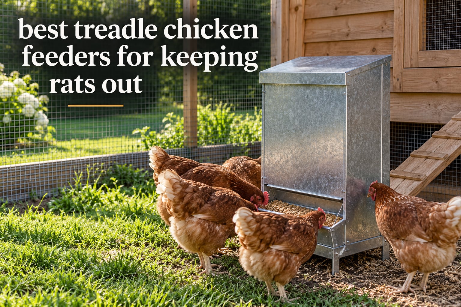best treadle chicken feeders for keeping rats out