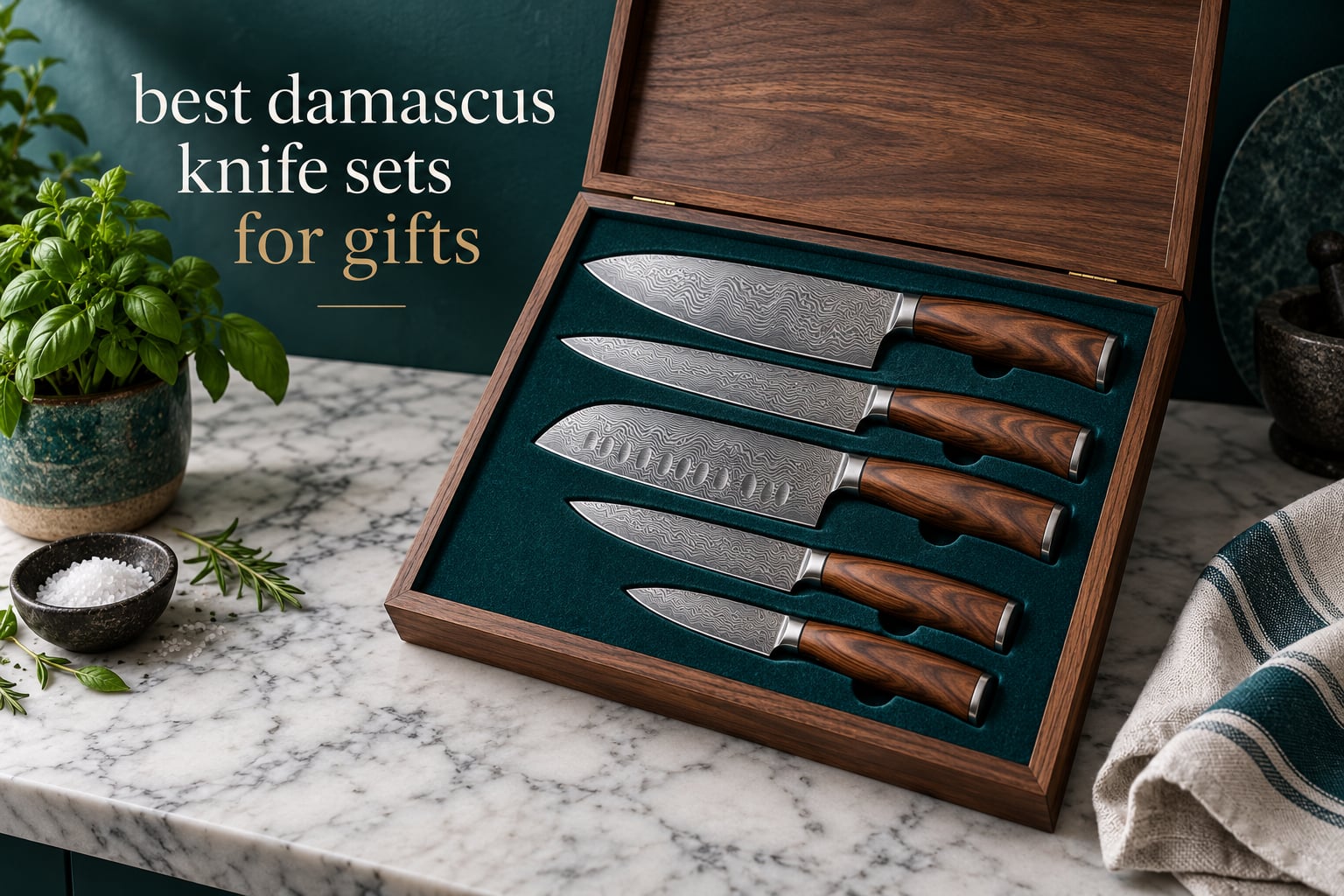 best damascus knife sets for gifts