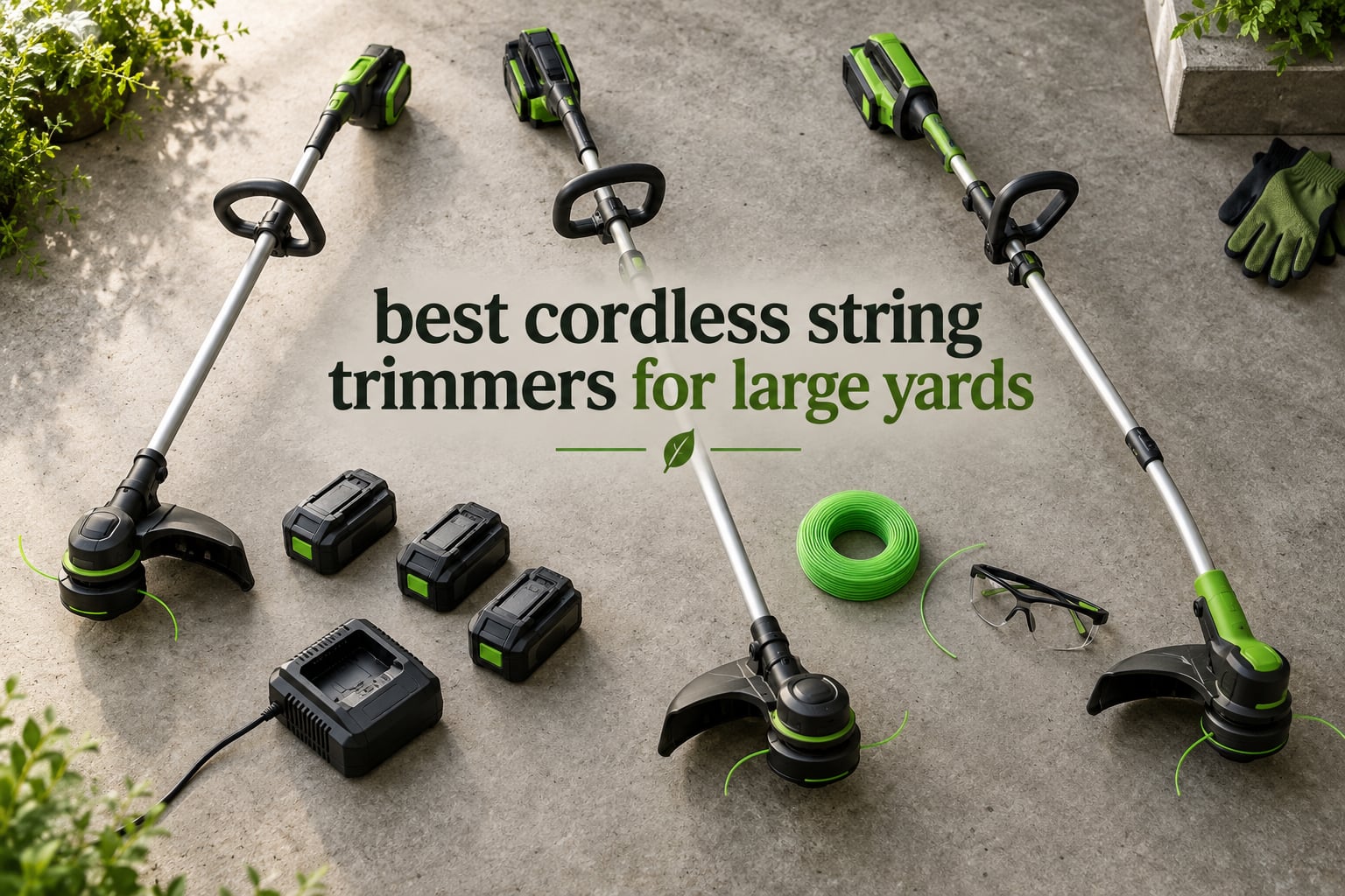 best cordless string trimmers for large yards