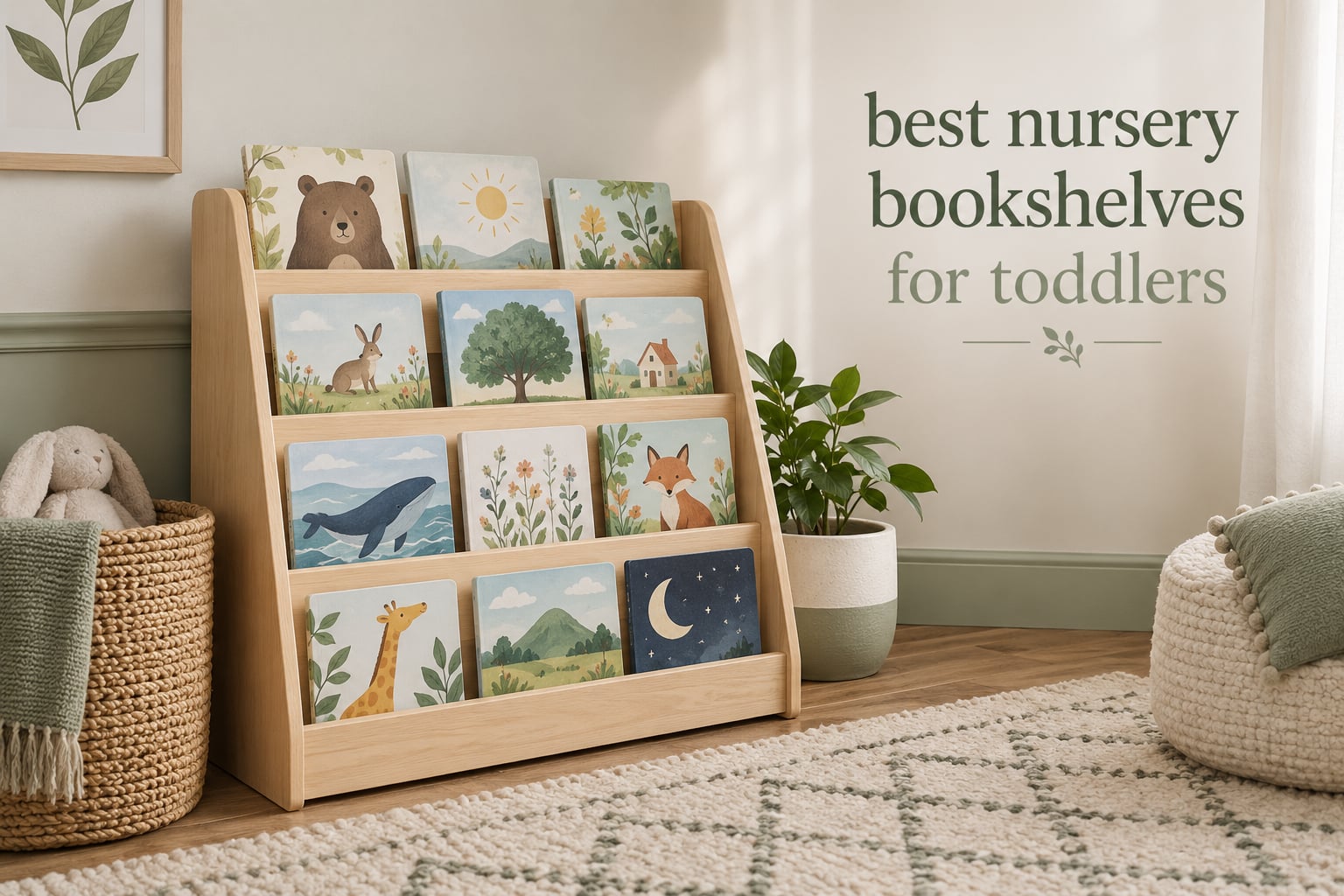 best nursery bookshelves for toddlers