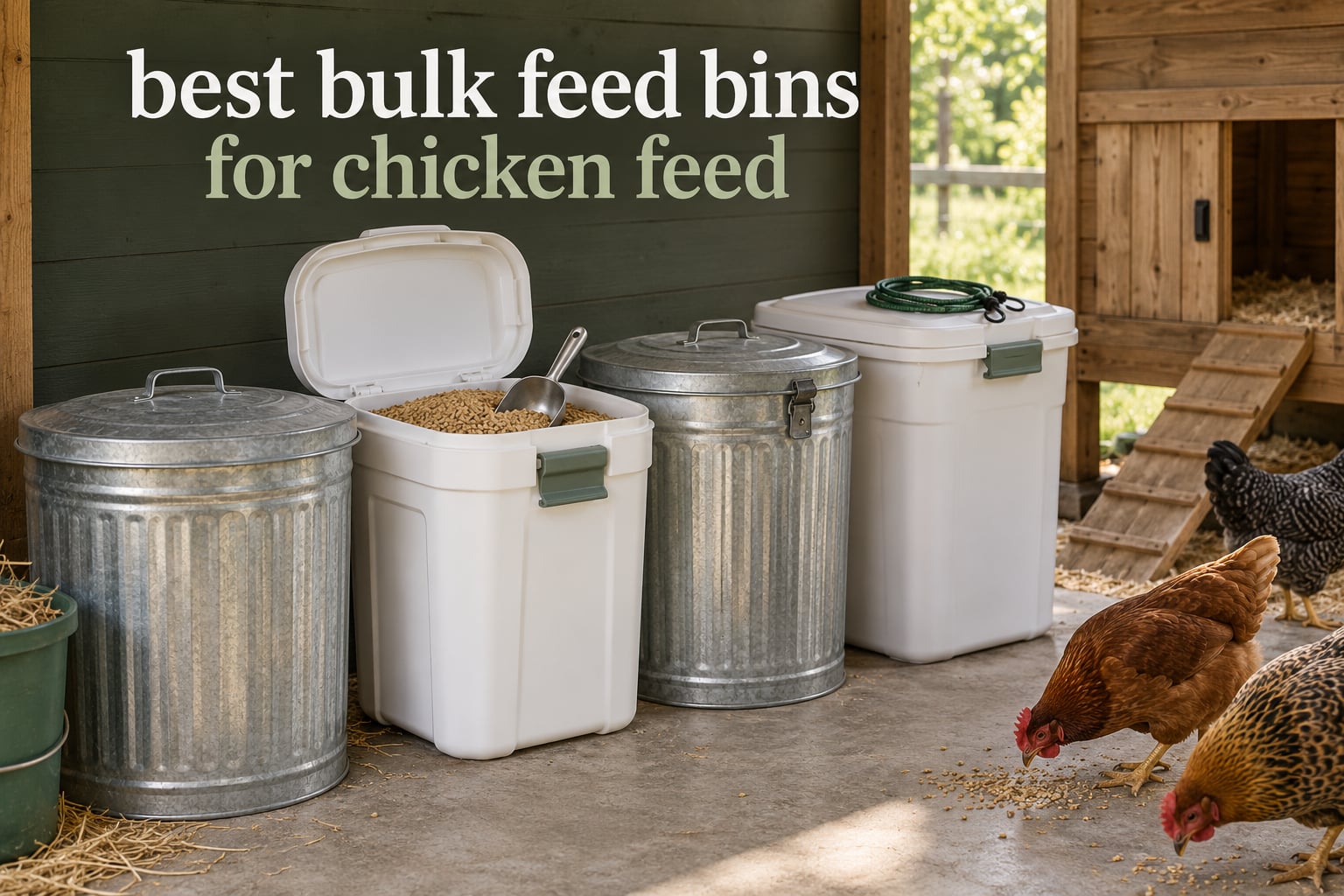 best bulk feed bins for chicken feed