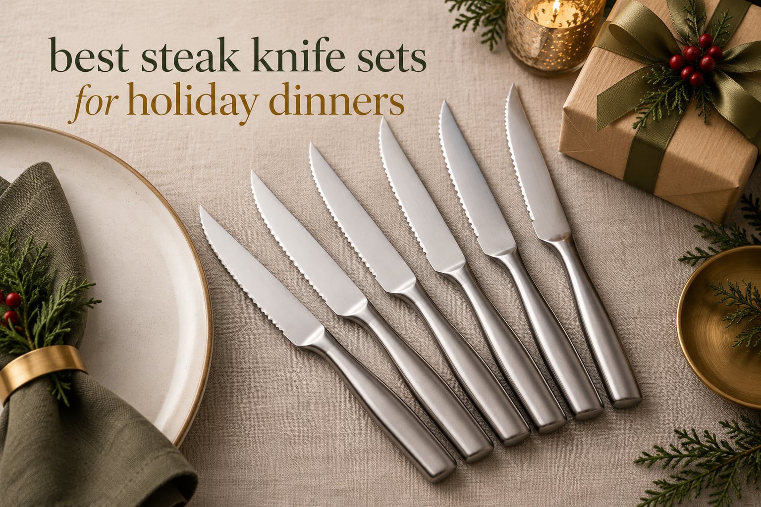 best steak knife sets for holiday dinners