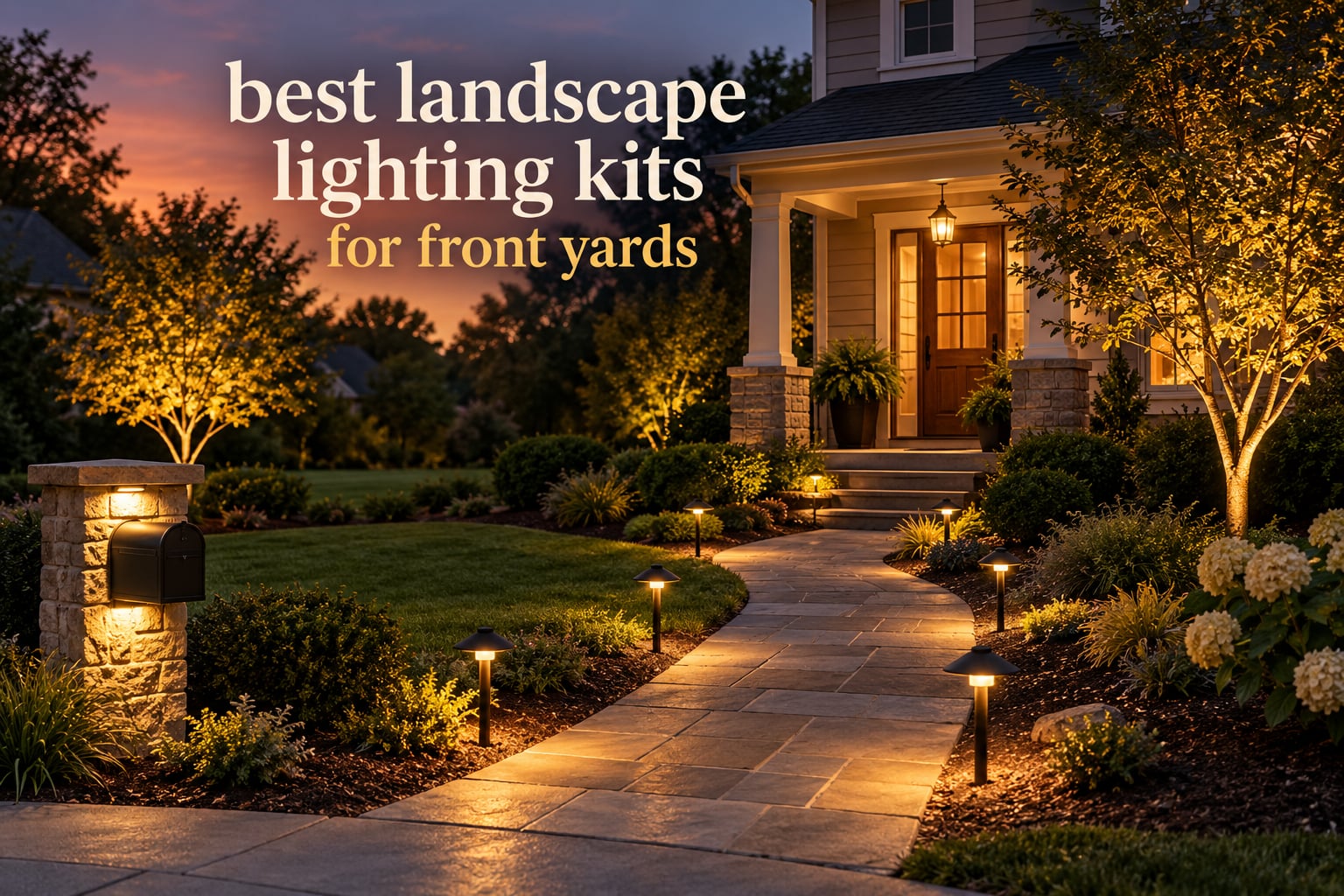 best landscape lighting kits for front yards