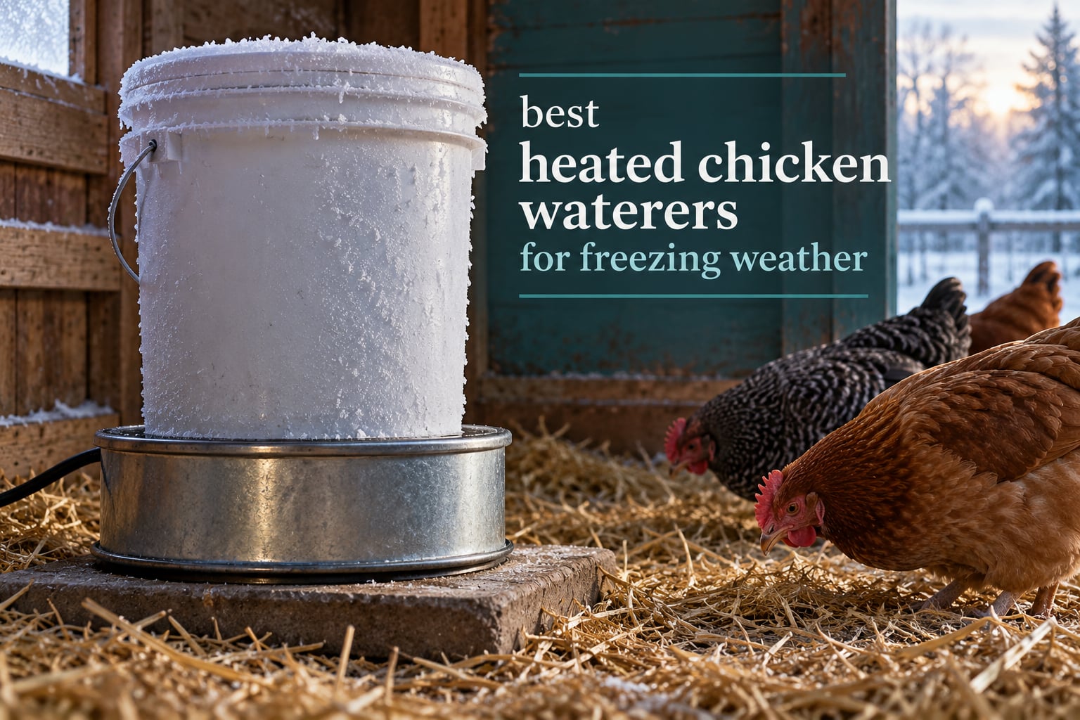 best heated chicken waterers for freezing weather