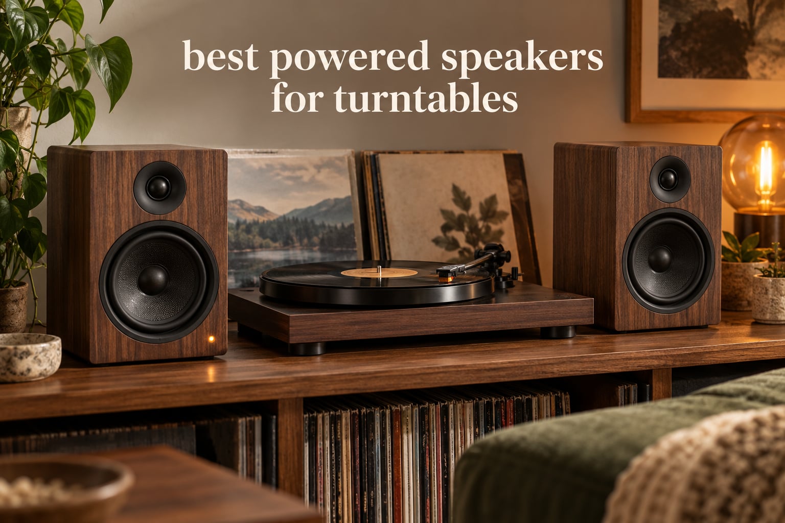 best powered speakers for turntables