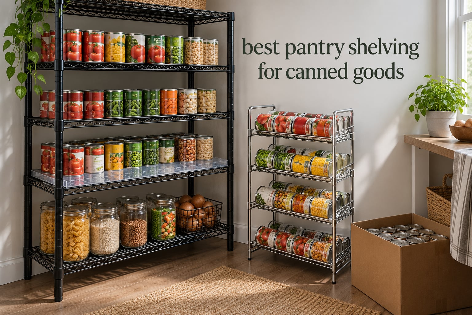 best pantry shelving for canned goods
