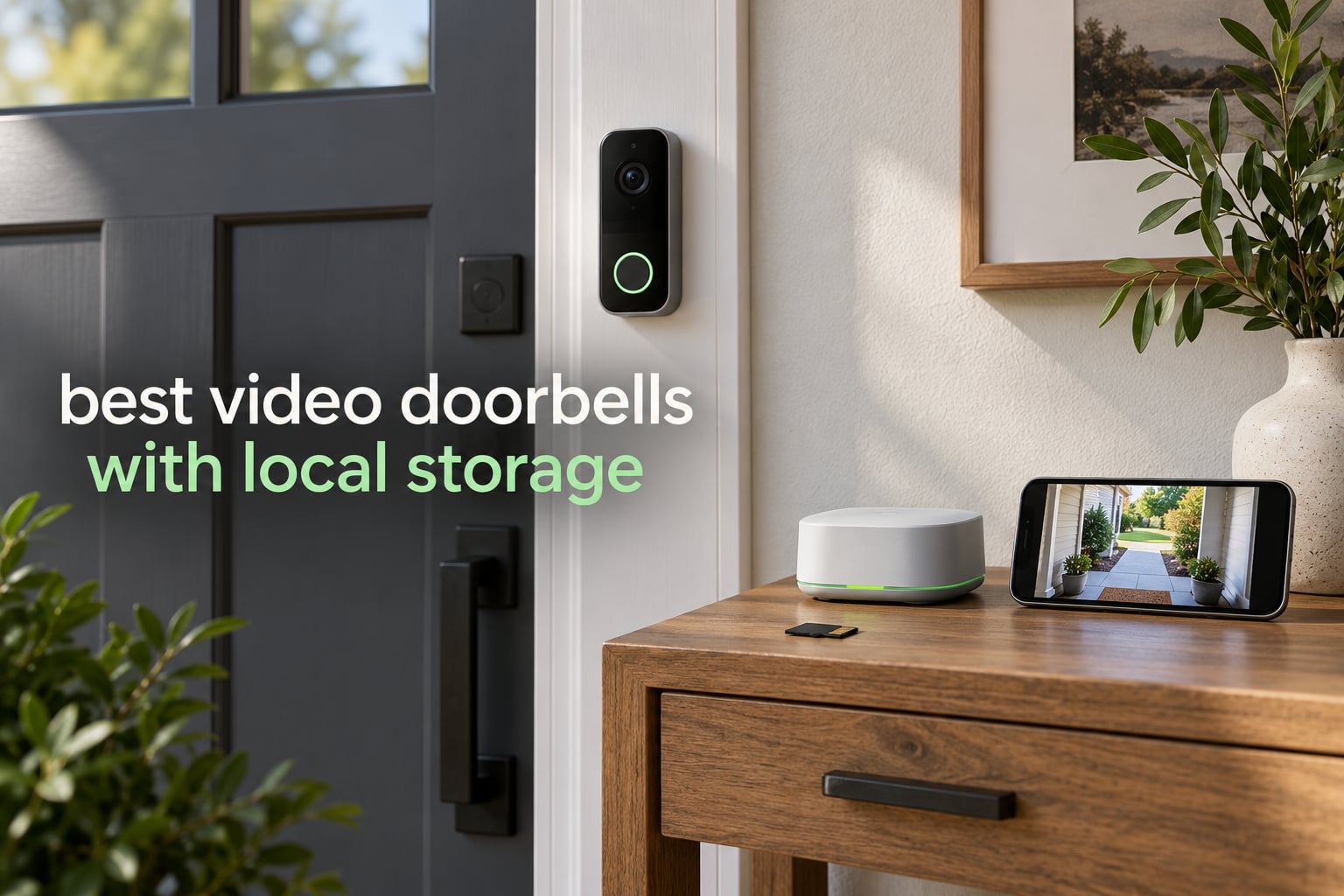 best video doorbells with local storage