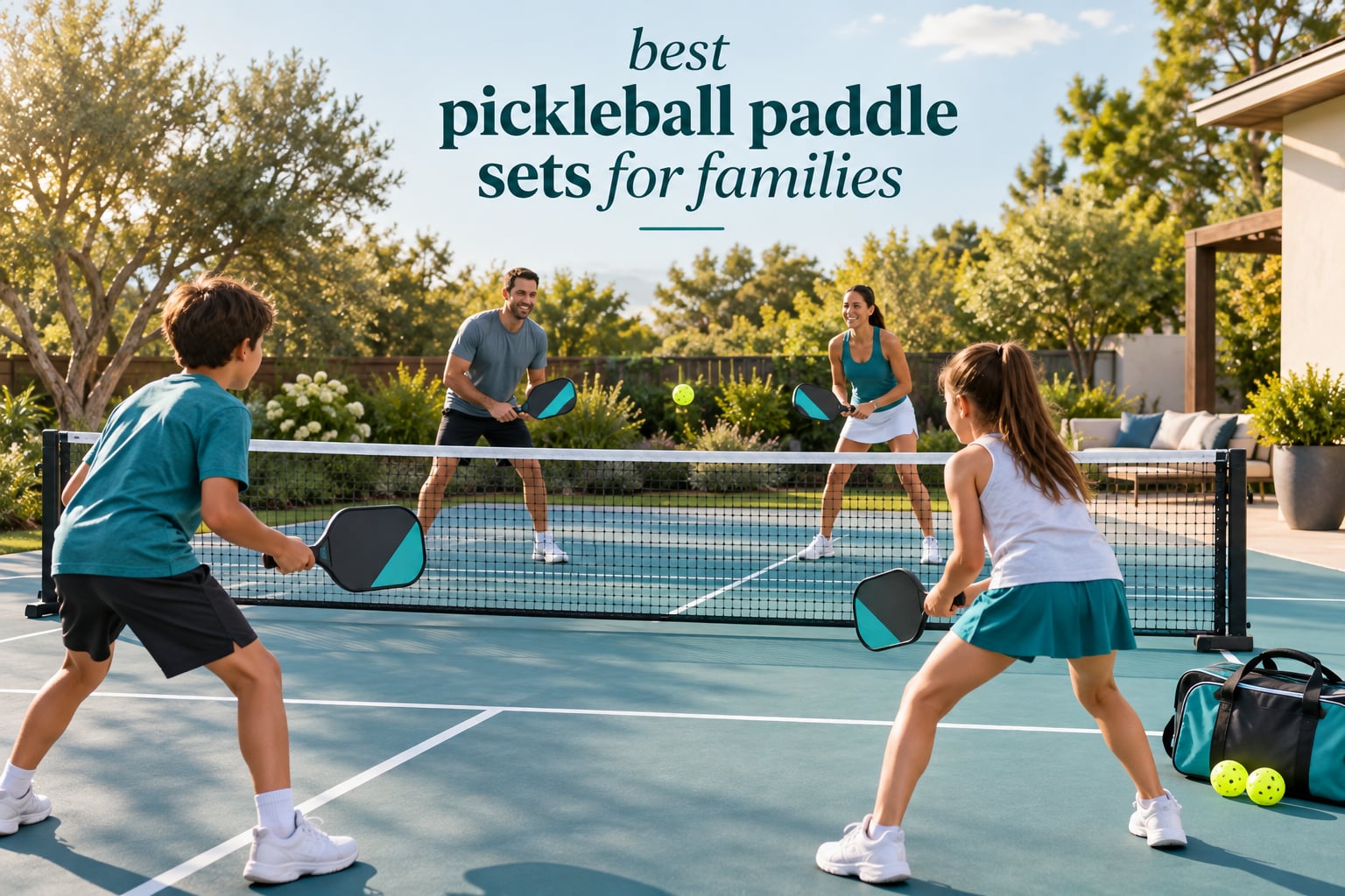 best pickleball paddle sets for families