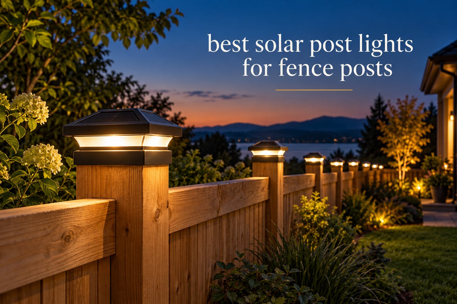 best solar post lights for fence posts